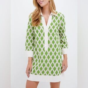 Tuckernuck Kelly green collier dress - worn as a dress or Cover-Up- worn once!